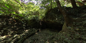 Cave where students from Okinawa normal school died